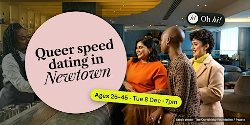 LGBTQ+ Speed Dating Newtown | Ages 25–45 | Tue 8 Dec 2026