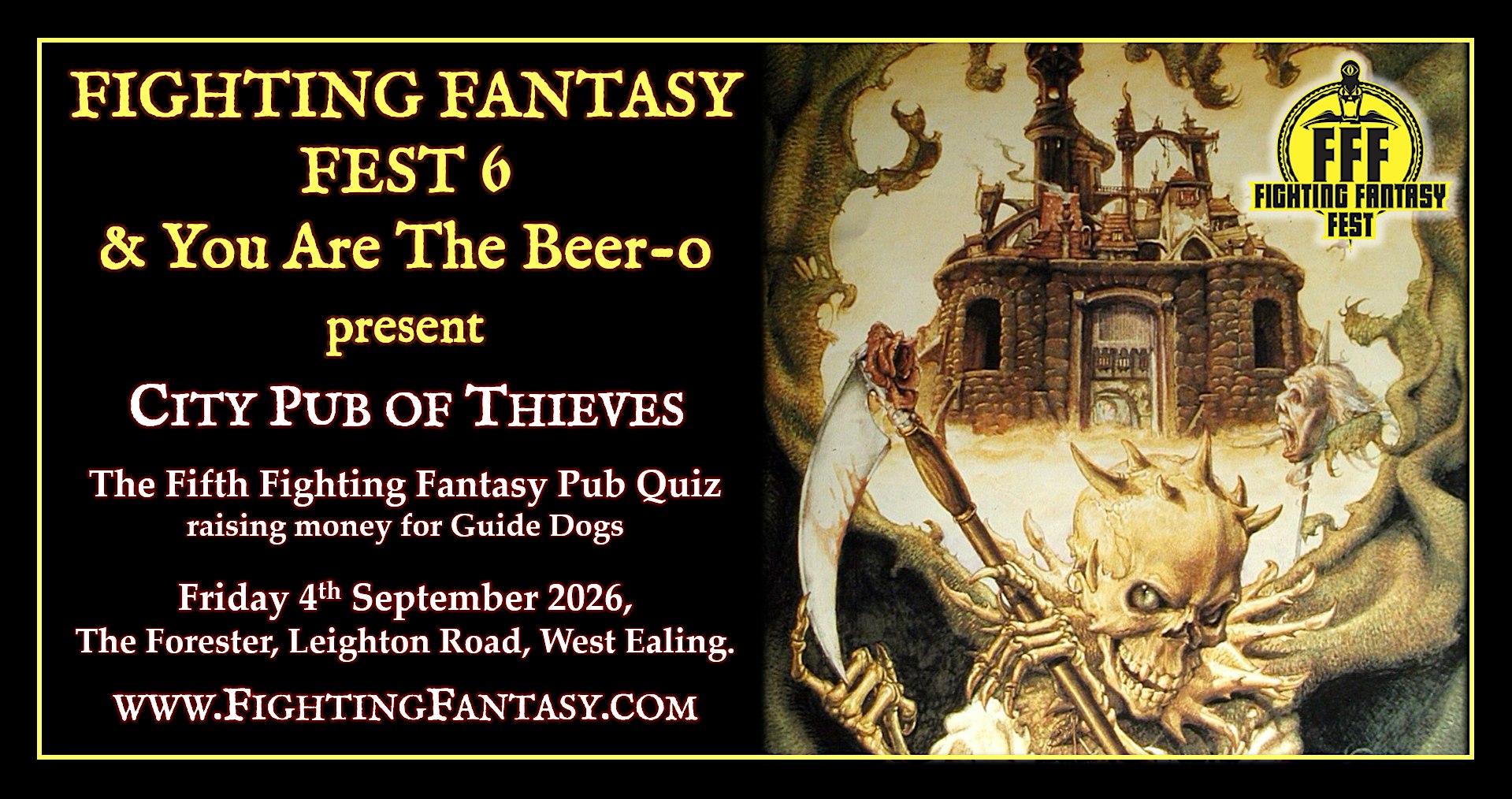 Fighting Fantasy Fest 6 & You Are The Beer-o present: City Pub of Thieves