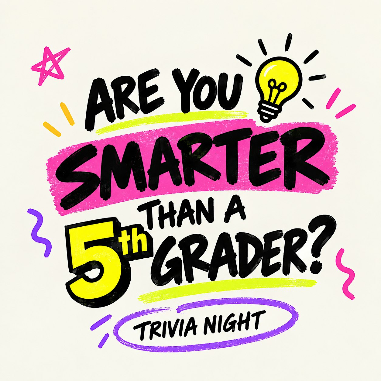 ARE YOU SMARTER THAN A 5TH GRADER? TRIVIA