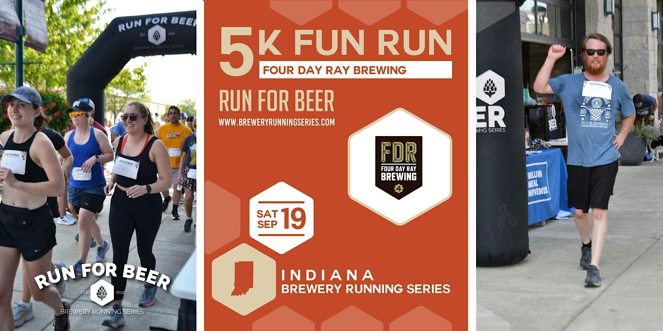 5k Fun Run x Four Day Ray  Brewing| 2026 Indiana Brewery Running Series