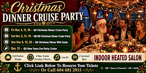 QD Christmas Dinner Cruise Party - Dec 6th