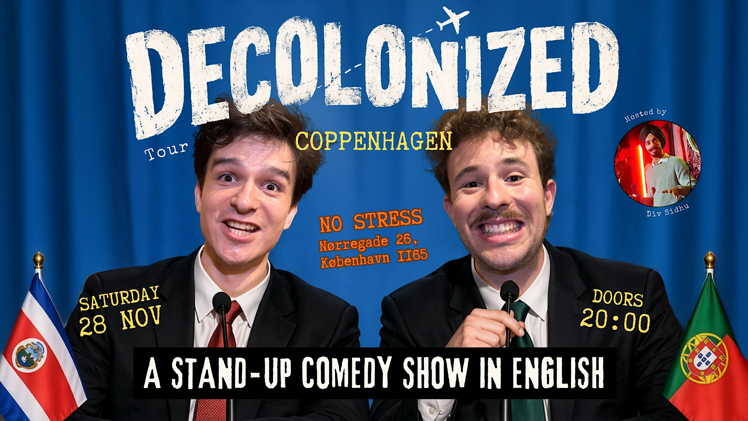 The Decolonized Tour: Copenhagen - StandUp Comedy in English