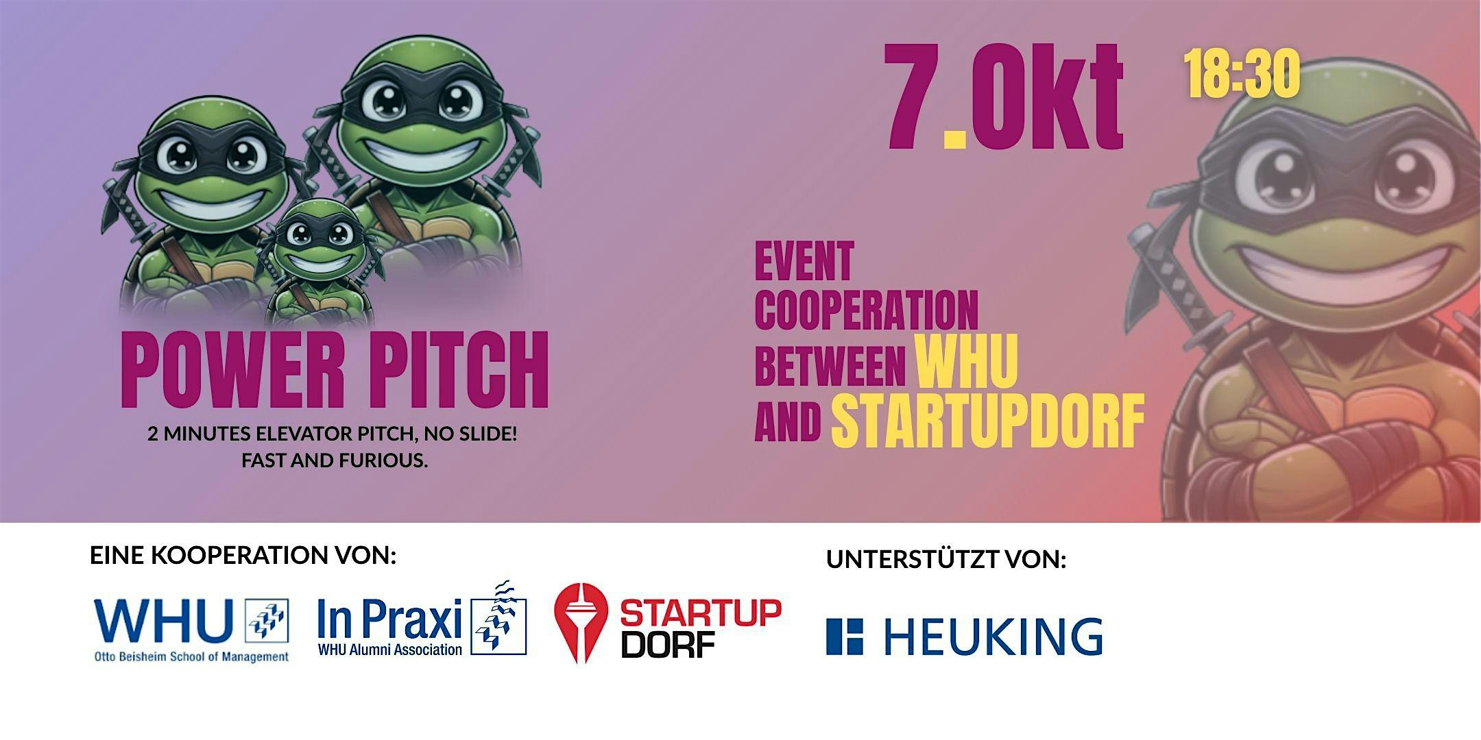 Power Pitch & Networking 2026 – powered by StartupDorf & WHU