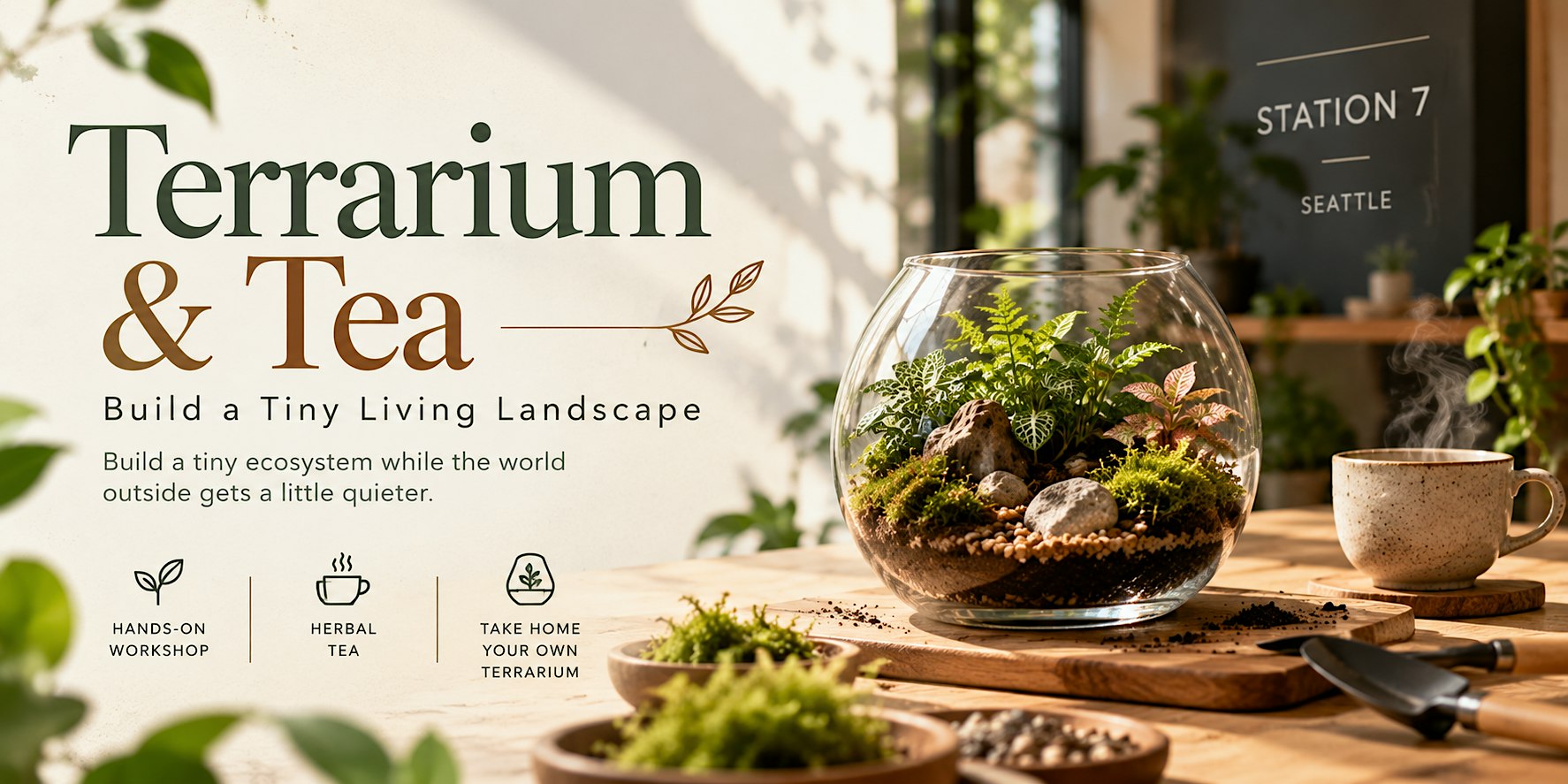 Terrarium & Tea: Build a Tiny Living Landscape