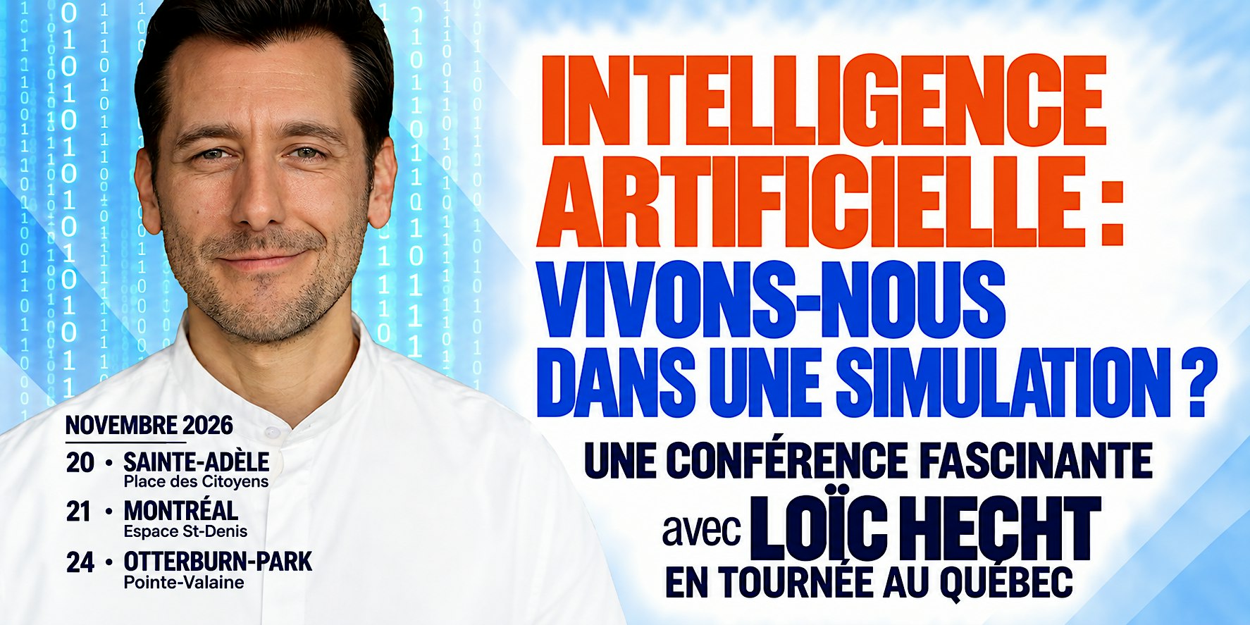 ✔️ INTELLIGENCE ARTIFICIELLE ET CONSCIENCE - Avec Loïc Hecht, auteur.
