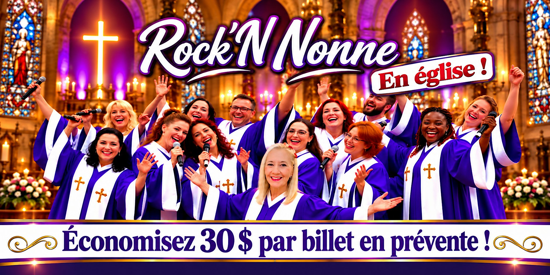 Mascouche : Vendredi 28 mai 2027 - 19h30 : Rock 'N Nonne - Le Spectacle