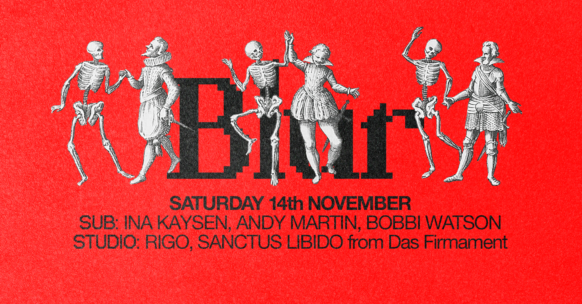 BLUR with Sanctus Libido, Andy Martin, RIGO, Bobbi Watson, Ina Kaysen