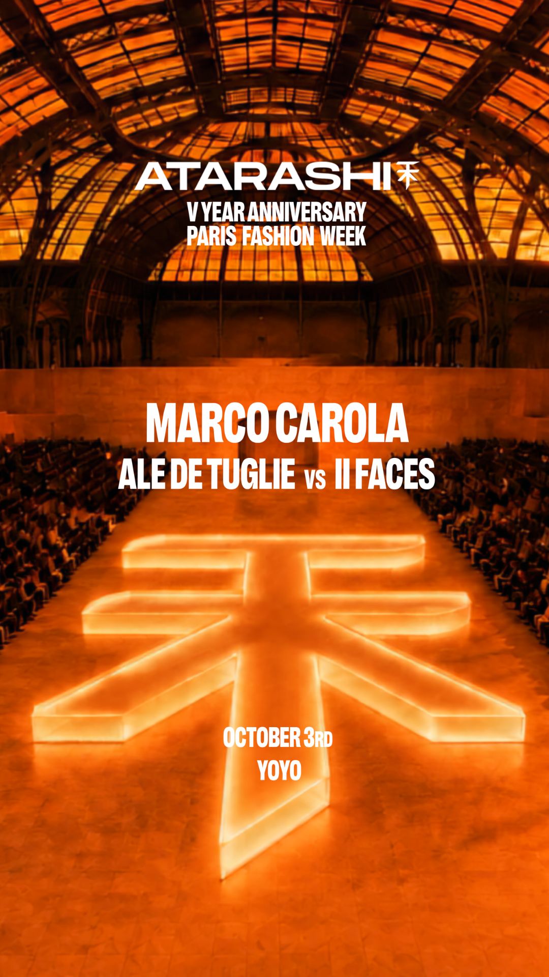 ATARASHI Paris at YOYO with Marco Carola, Ale De Tuglie & II FACES
