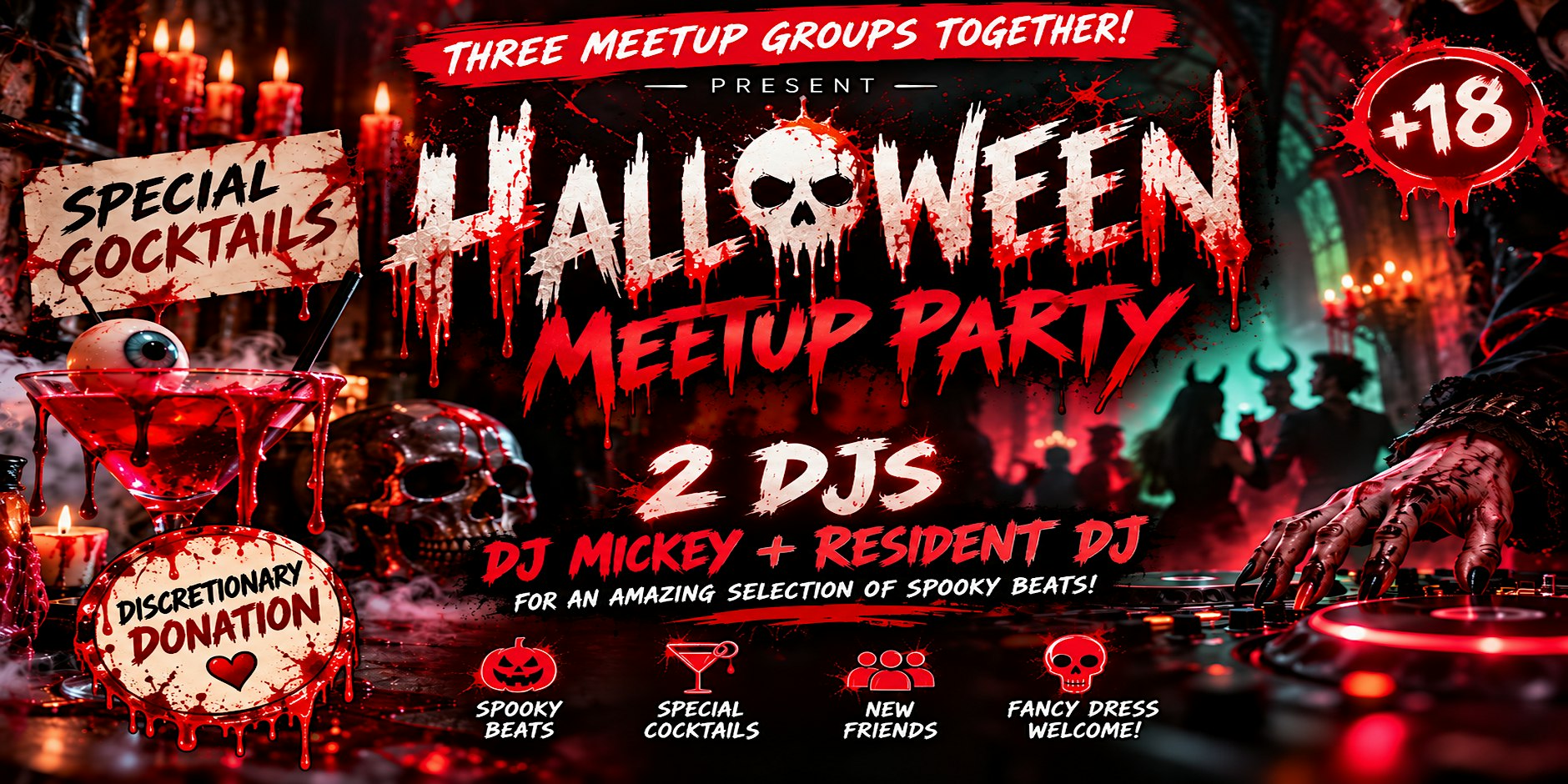 Halloween Meetup Party - 3 Meetups together!