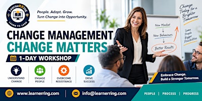 Change Management 1 Day Workshop Louisiana, USA