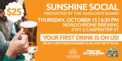 Sunshine Social: Presented by Sunshine Enterprises' Associate Board