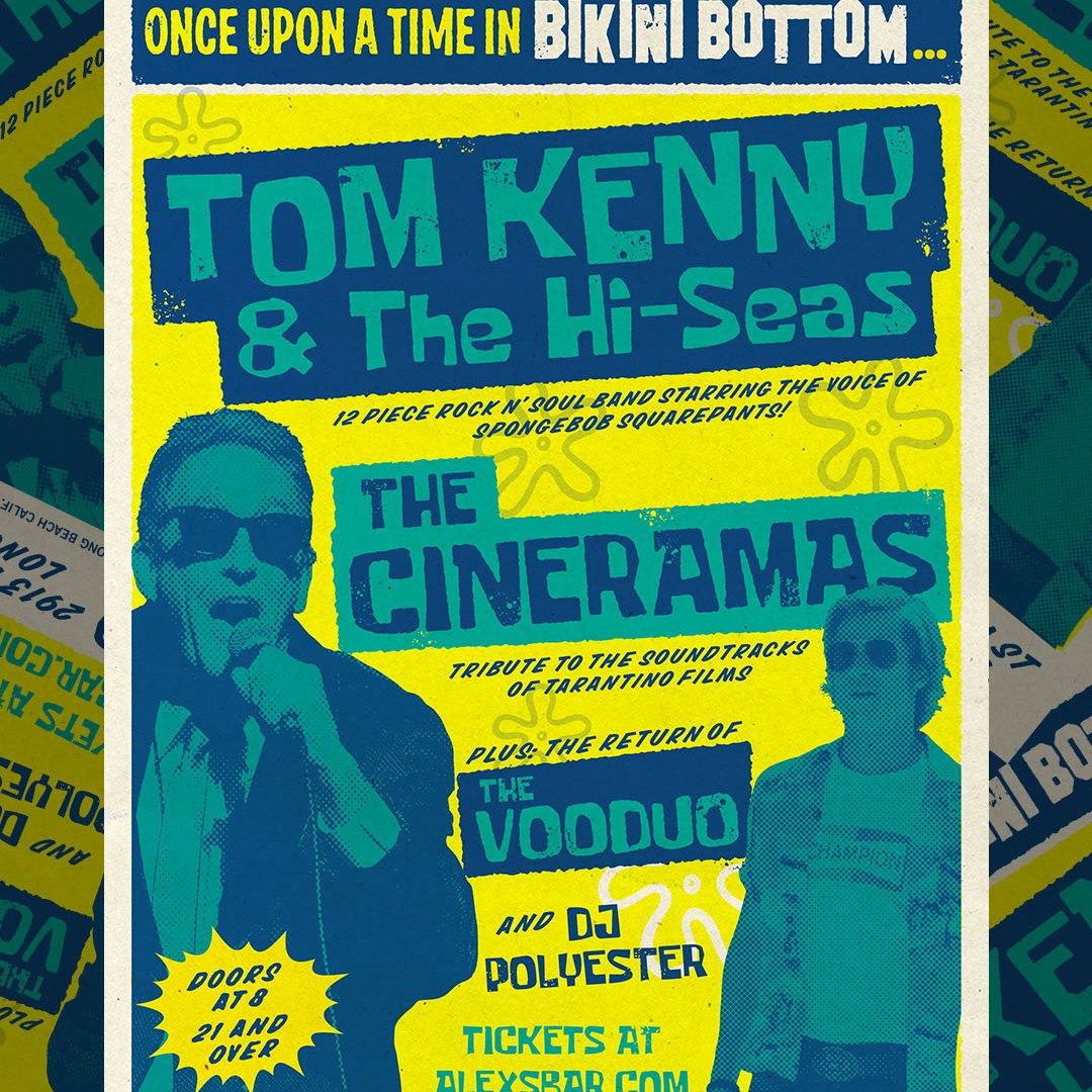 Tom Kenny & The Hi- Seas + The Cineramas + The VooDuo + DJ Polyester