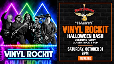VINYL ROCKIT HALLOWEEN BASH COSTUME PARTY @ Rock & Brews Royal Oak
