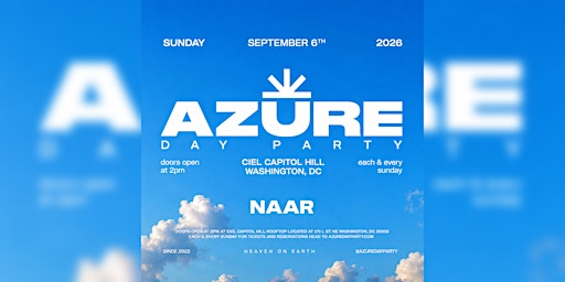 AZURE Day Party DC 9/6 w/NAAR