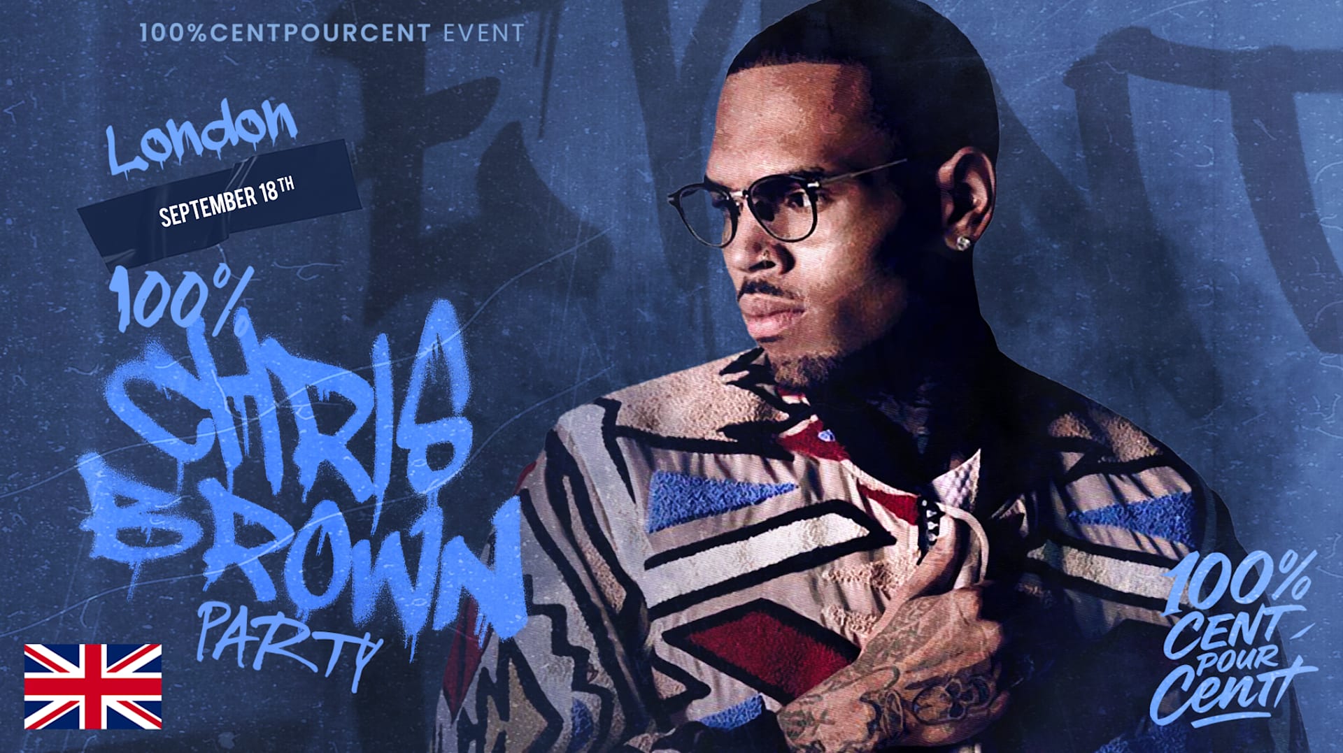 100% Chris Brown Party In London !!