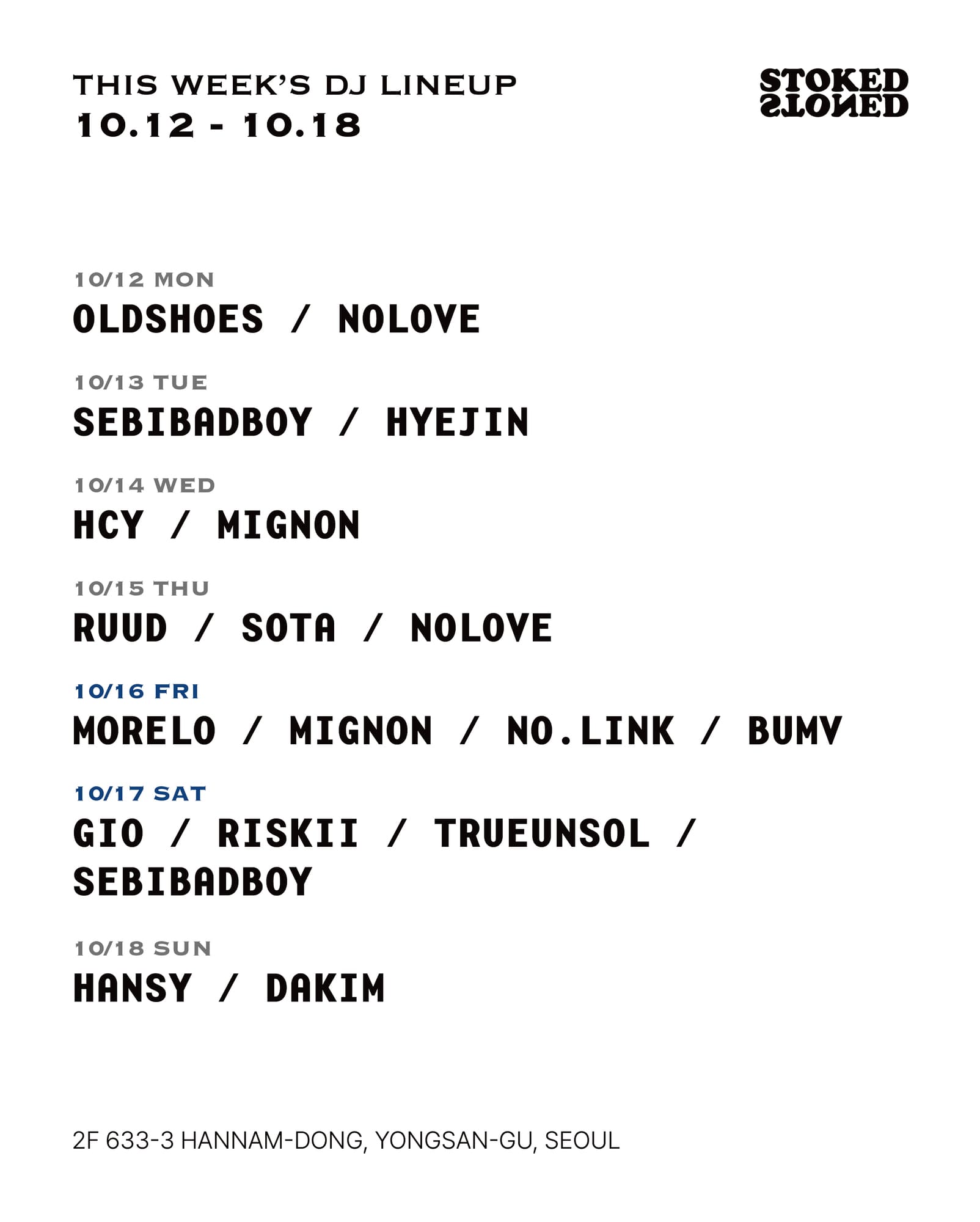 12 Oct - 18 Oct