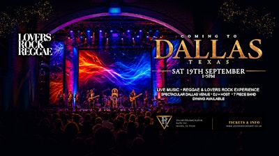 Lovers Rock Reggae - DALLAS - Sat 19th Sept