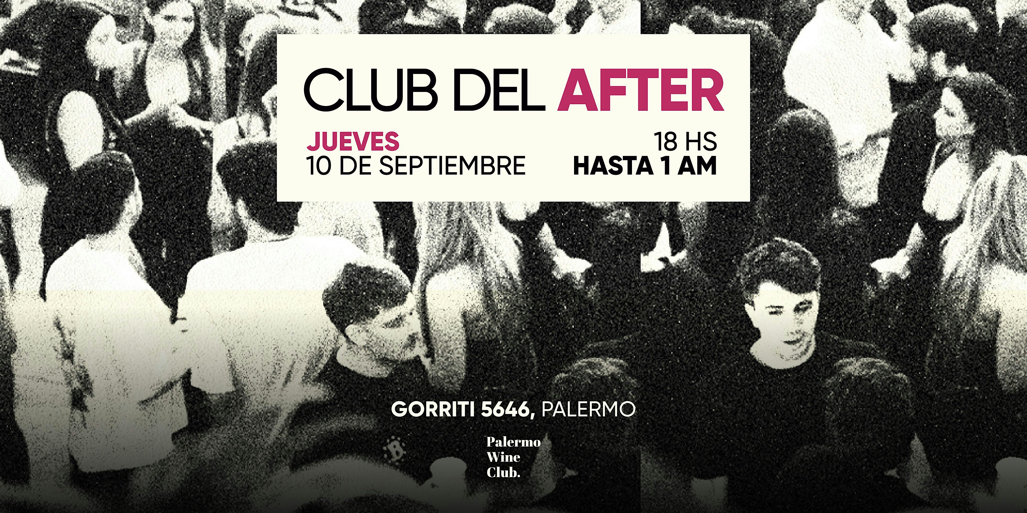 Club del After | After Office con DJ en Palermo — Jueves 10/9