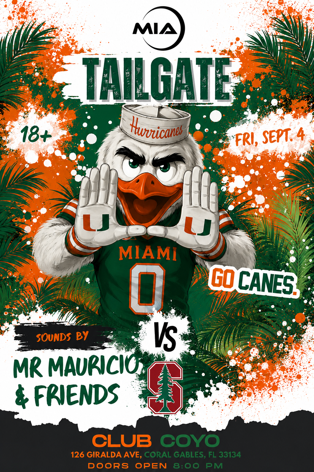 MIAMI VS STANFORD TAILGATE