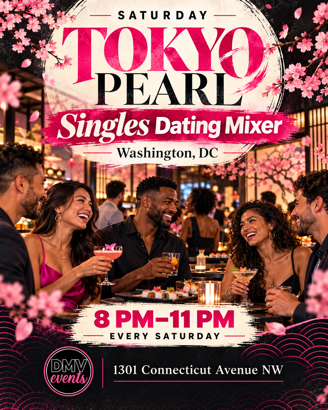 Saturday Tokyo Pearl Singles Dating Mixer: DC