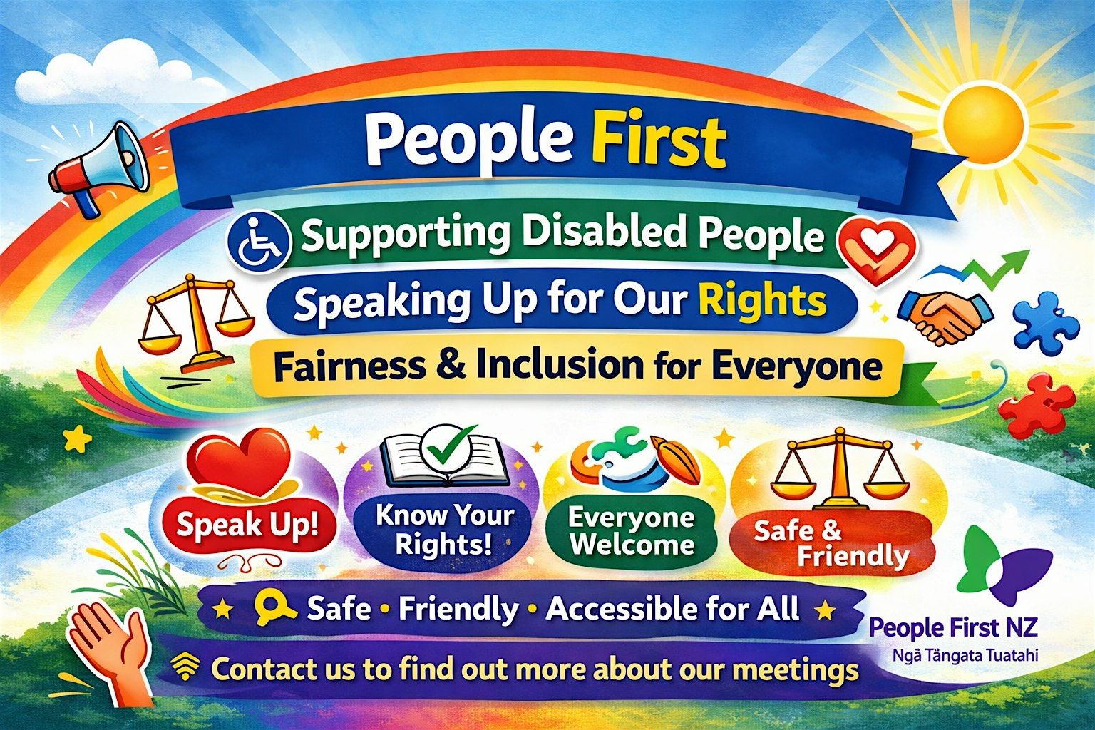 Self-advocacy support groups for people with learning disabilities.