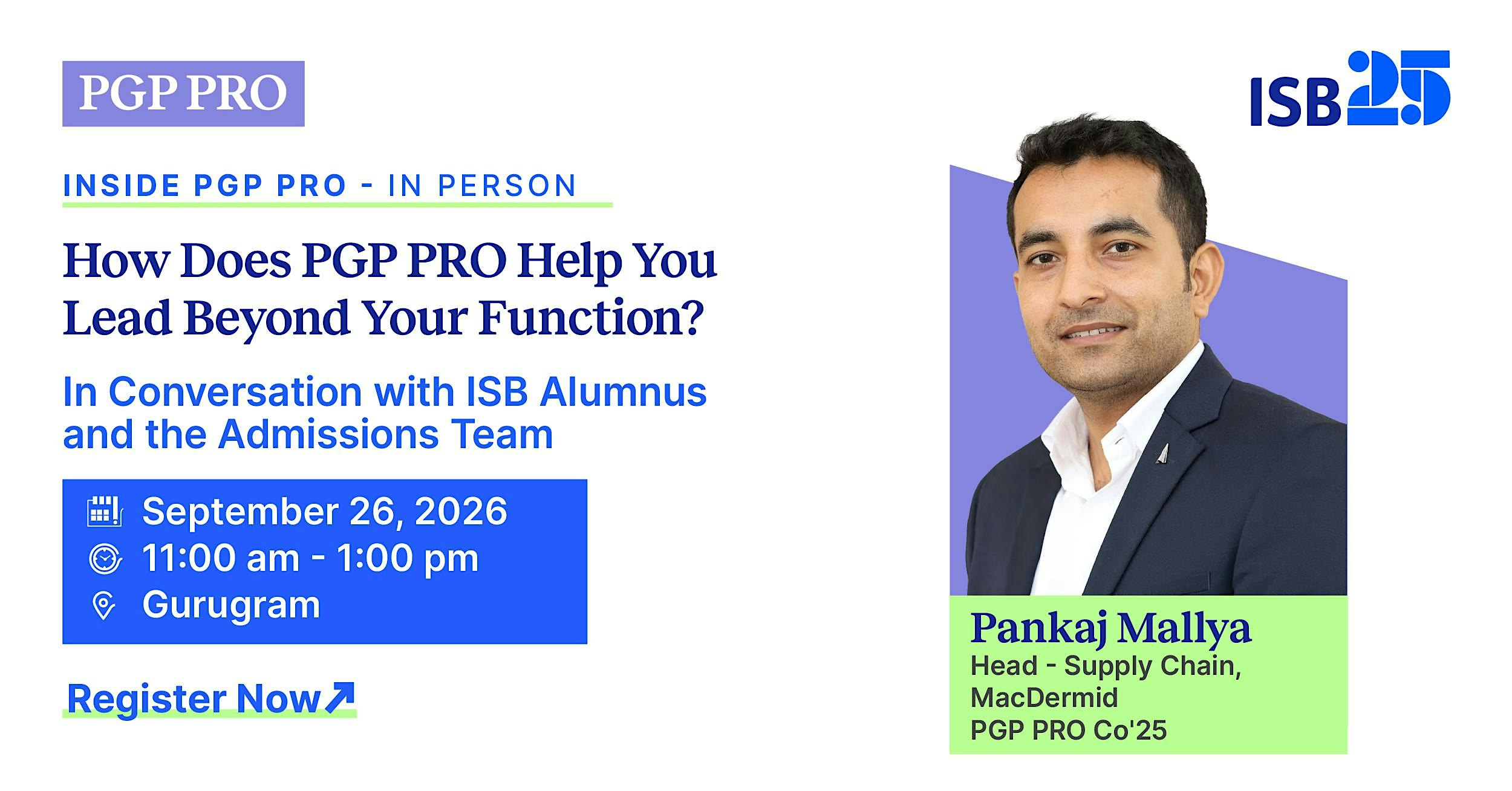 Inside PGP PRO: Meet ISB Alumni & Admissions Team in Gurugram