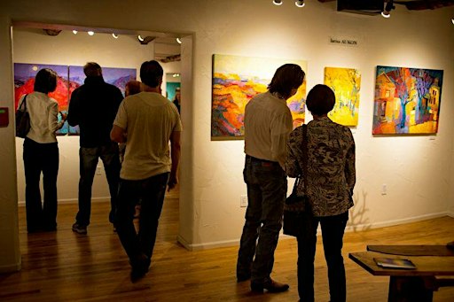 Expocision y venta de cuadros en Galeria Arte Vivo