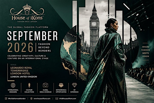 House of iKons Fashion Week London Saturday 19th September 2026