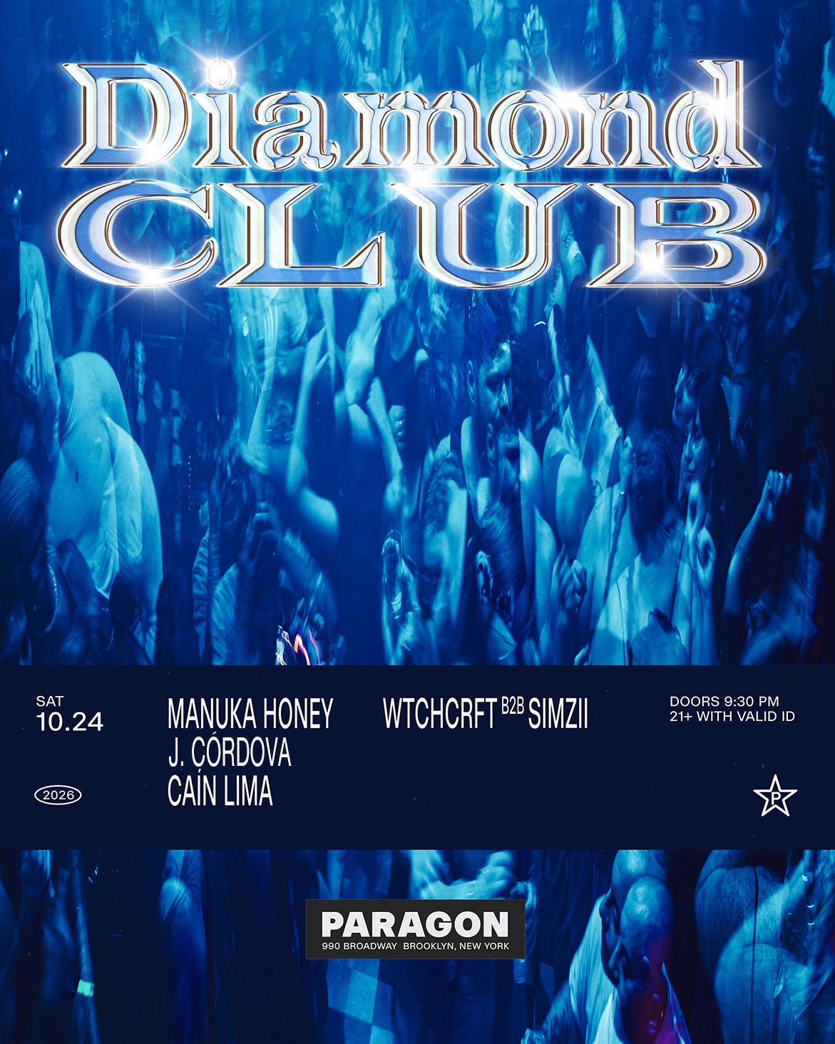 Diamond CLUB: Manuka Honey, J. Córdova, Caín Lima + WTCHCRFT b2b Simzii