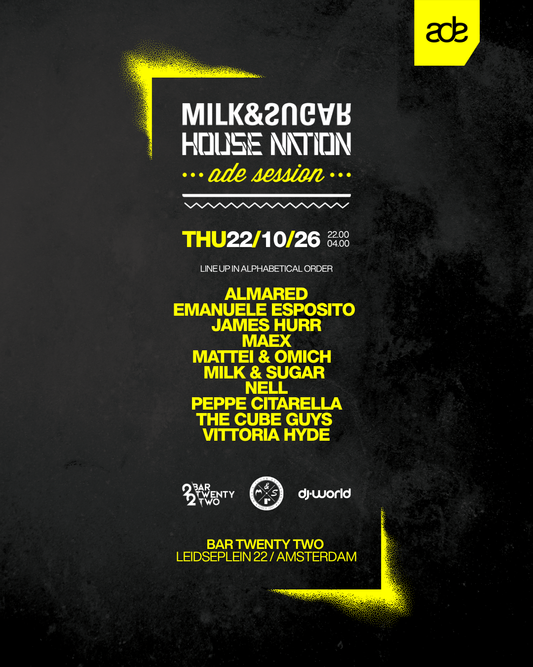 Milk & Sugar House Nation ADE Session 2026