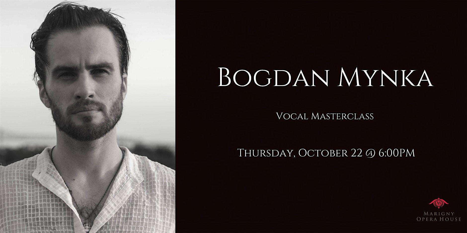 Vocal Masterclass: Bogdan Mynka