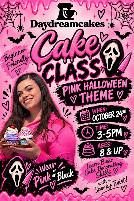 Scream for pink cake class