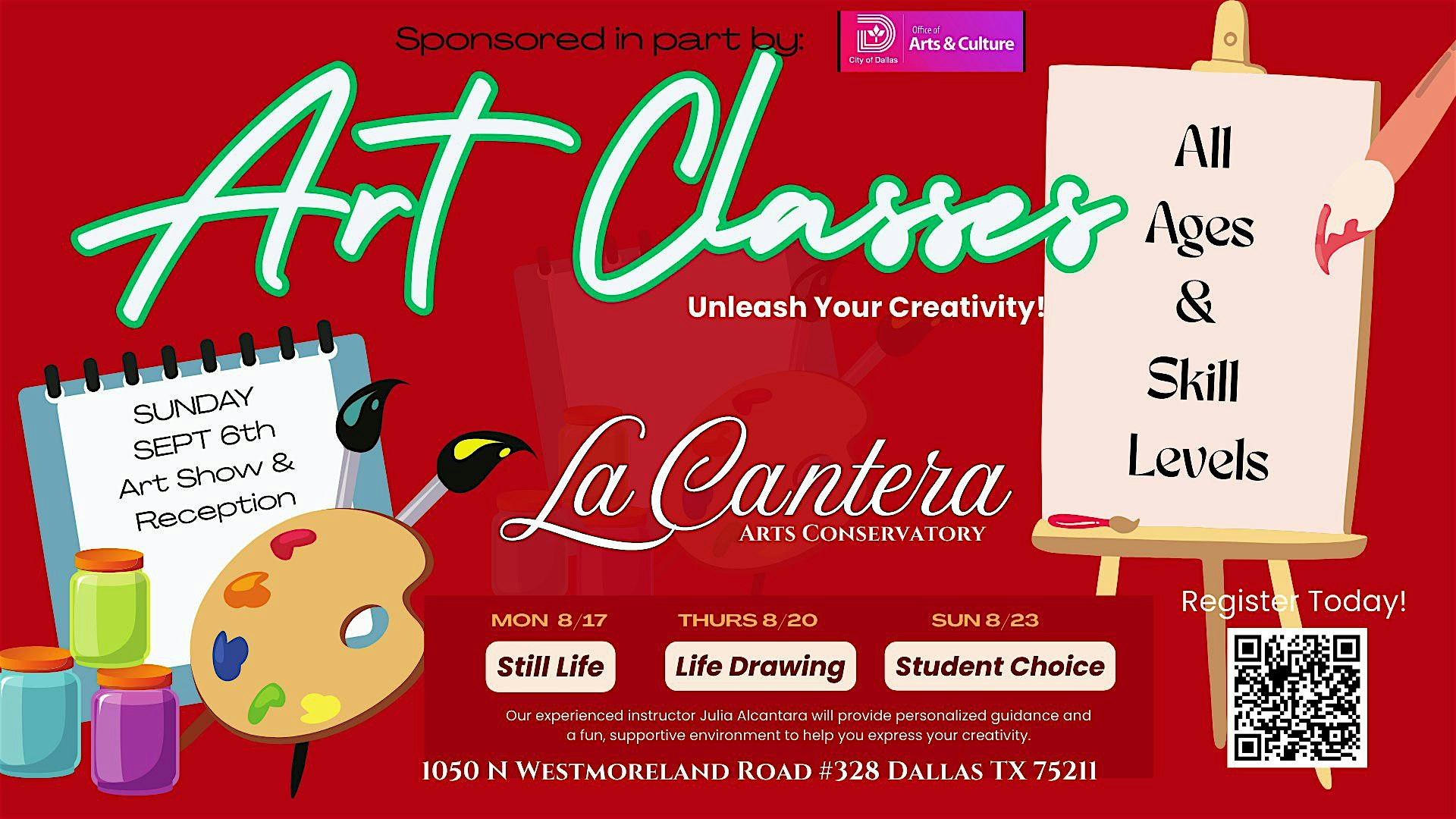 FREE Art Class Series All Ages - with Julia Alcantara