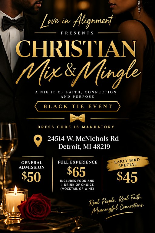 Christian Mix and Mingle Black Tie