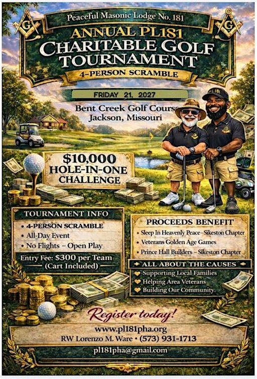 ANNUAL PL181 CHARITABLE GOLF TOURNAMENT