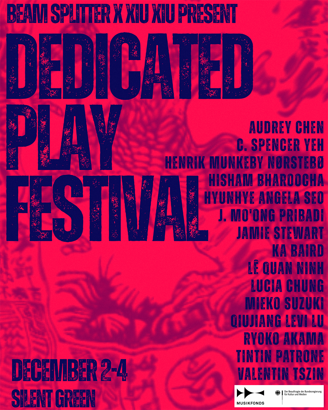 BEAM SPLITTER x XIU XIU present: DEDICATED PLAY FESTIVAL
