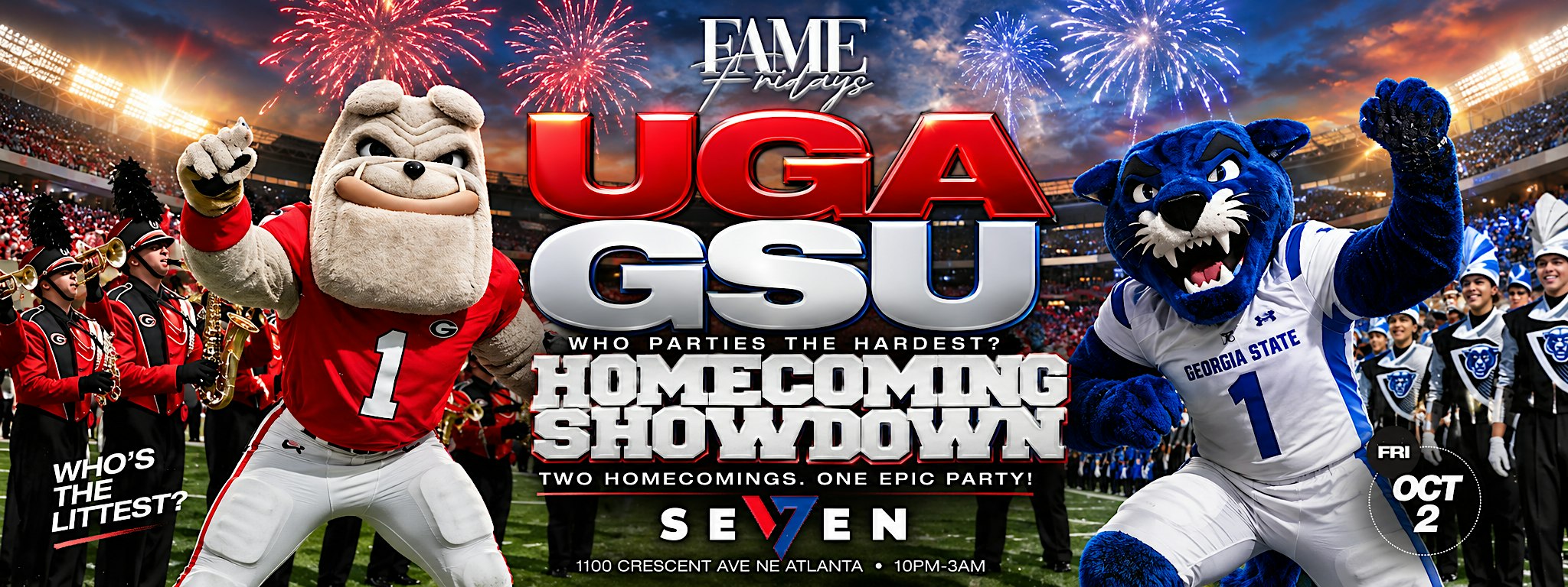 #1 HOMECOMING PARTY IN ATLANTA : UGA VS GSU