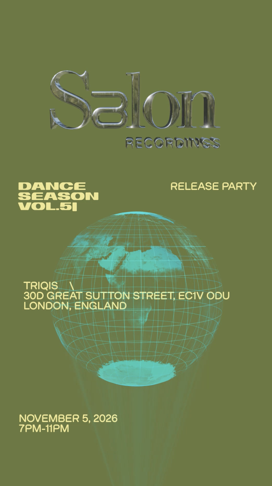 Salon Recordings Dance Season Vol.5 Album Release Party