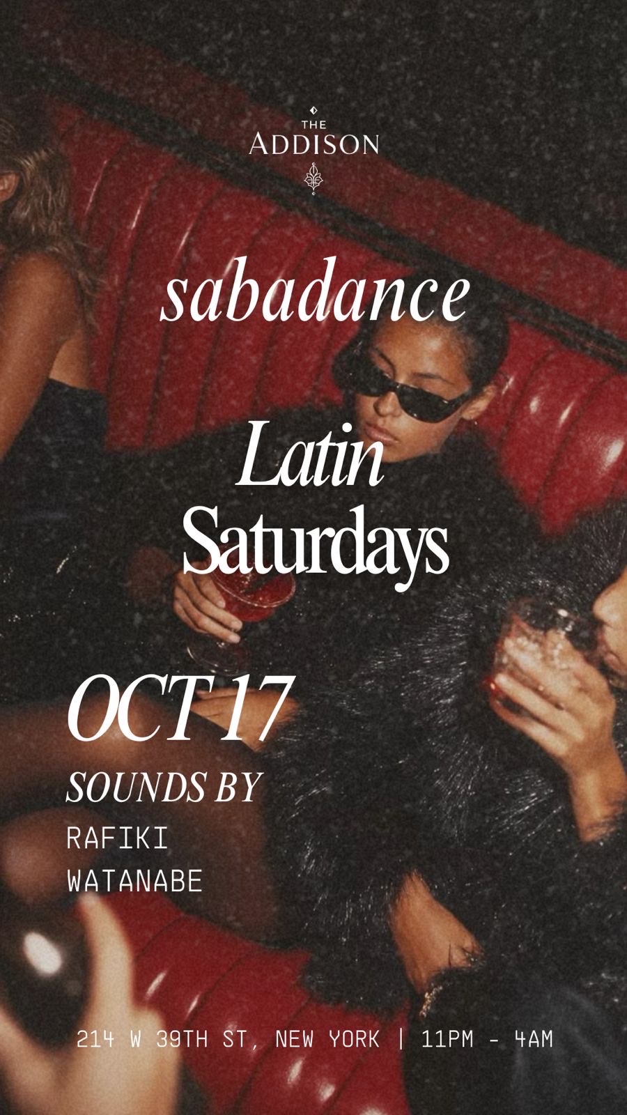 Girls Free Guest List- SabaDance- Saturday October 17 2026
