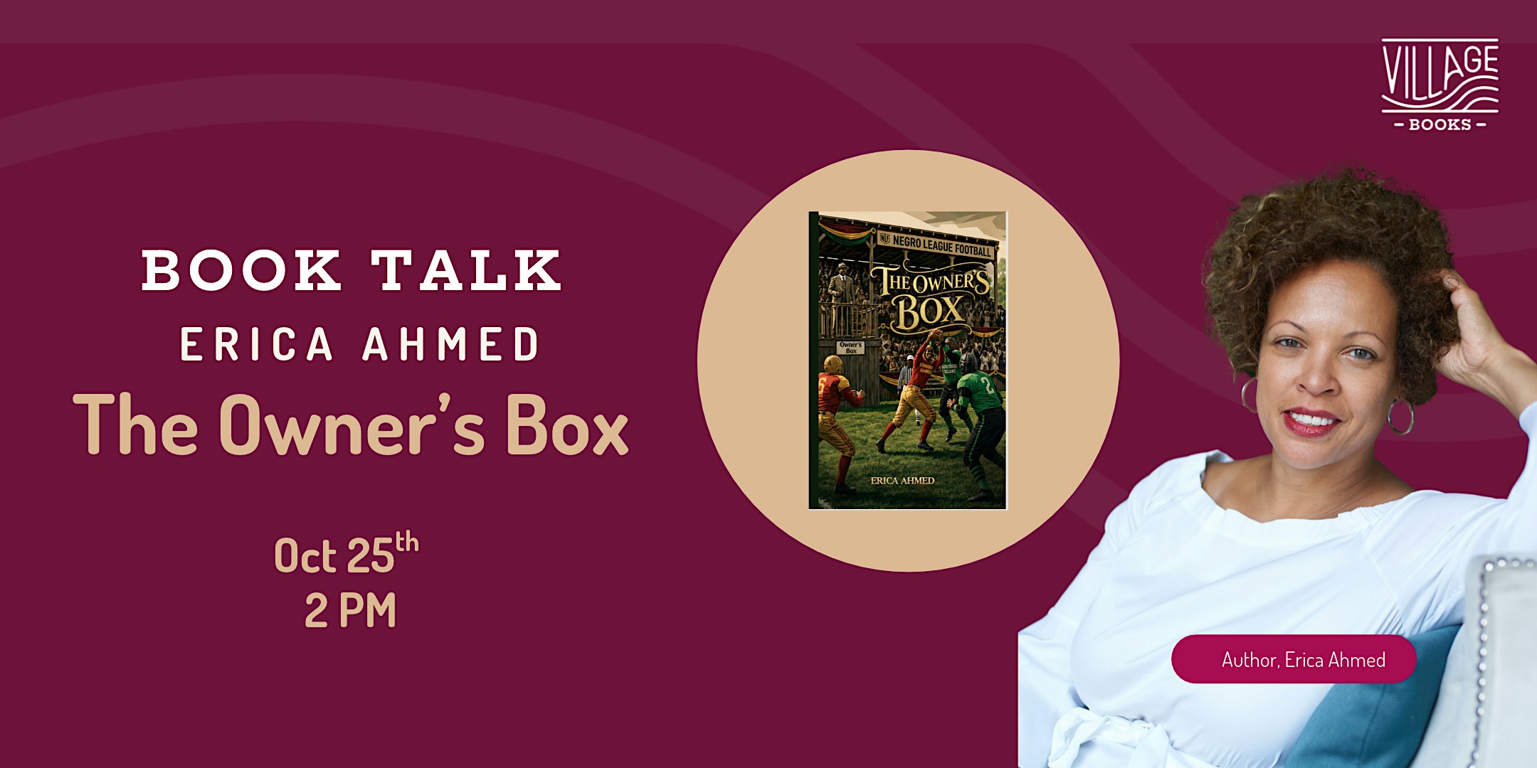 Erica Ahmed - Book Signing and Author Talk