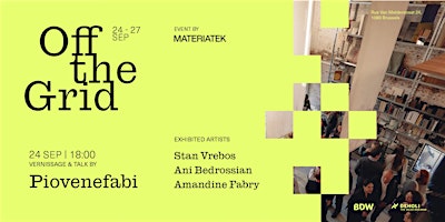 MATERIATEK - OFF THE GRID - Brussels Design Week 2026