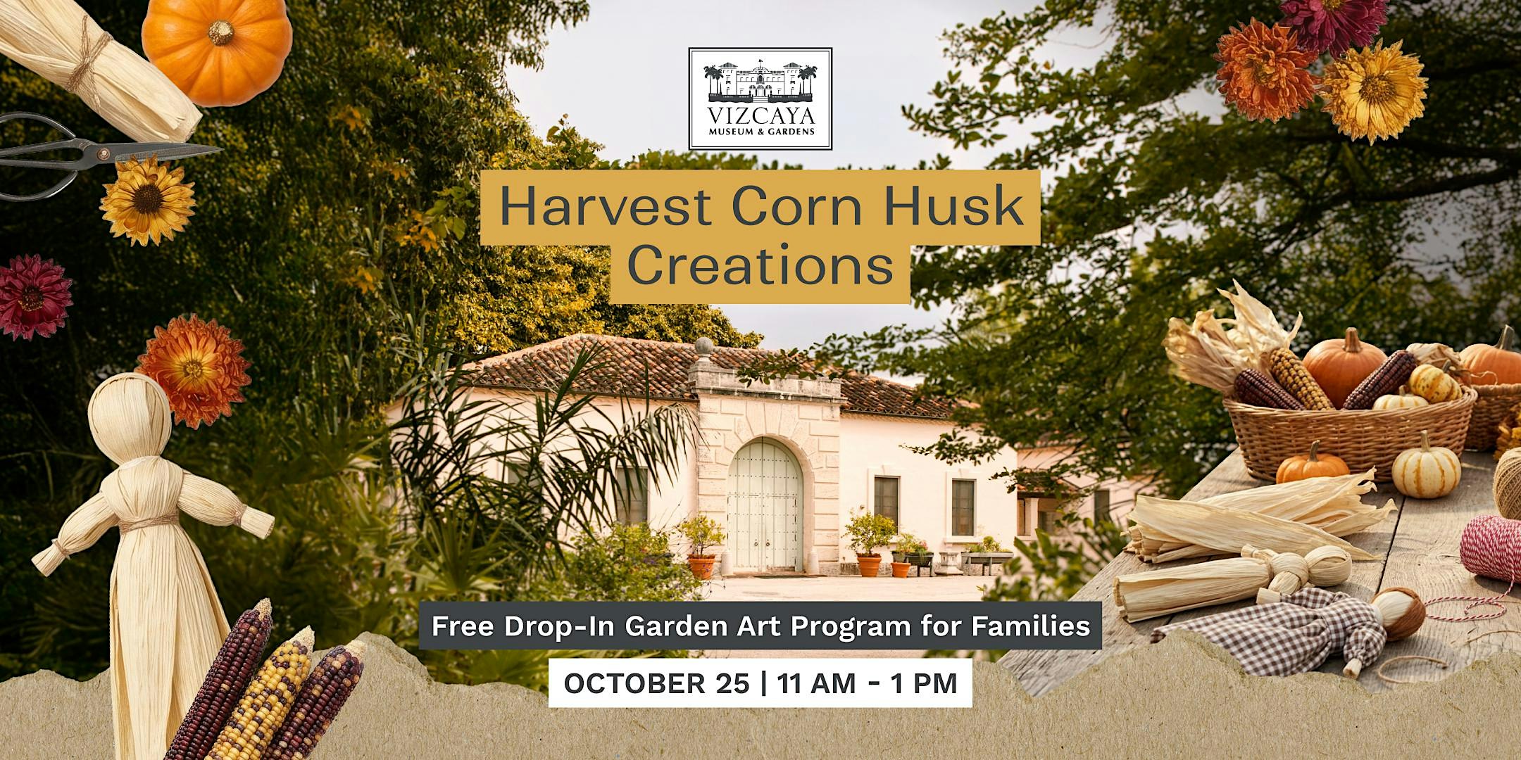 FREE | Harvest Corn Husk Creations: Drop In Art Program for Families
