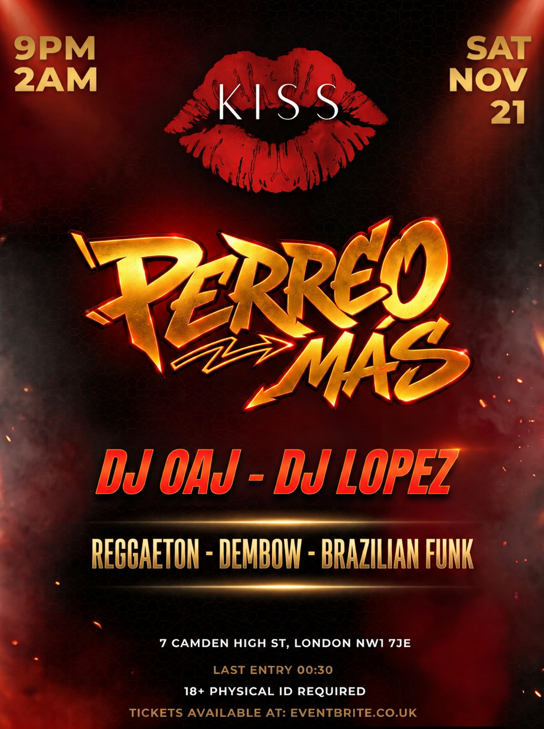 PERREO MÁS - LONDON REGGAETON PARTY