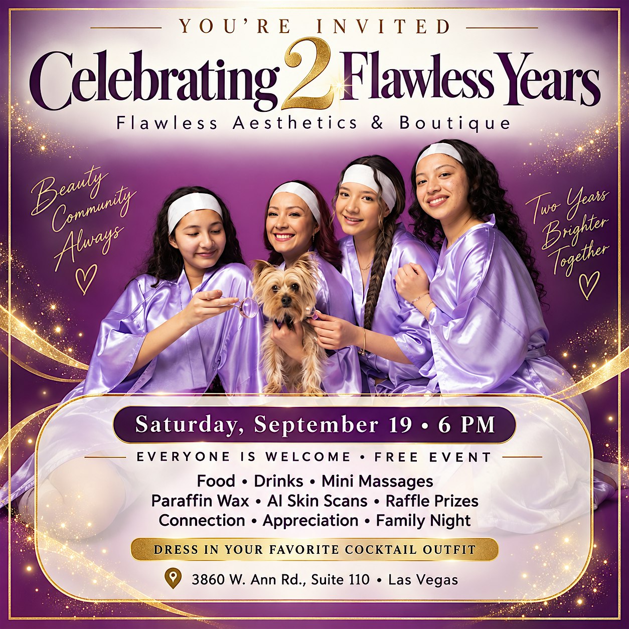 Celebrate two years of Flawless