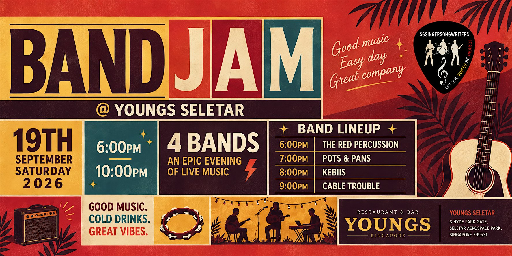 Band Jam @ YOUNGS Restaurant and Bar (Seletar)
