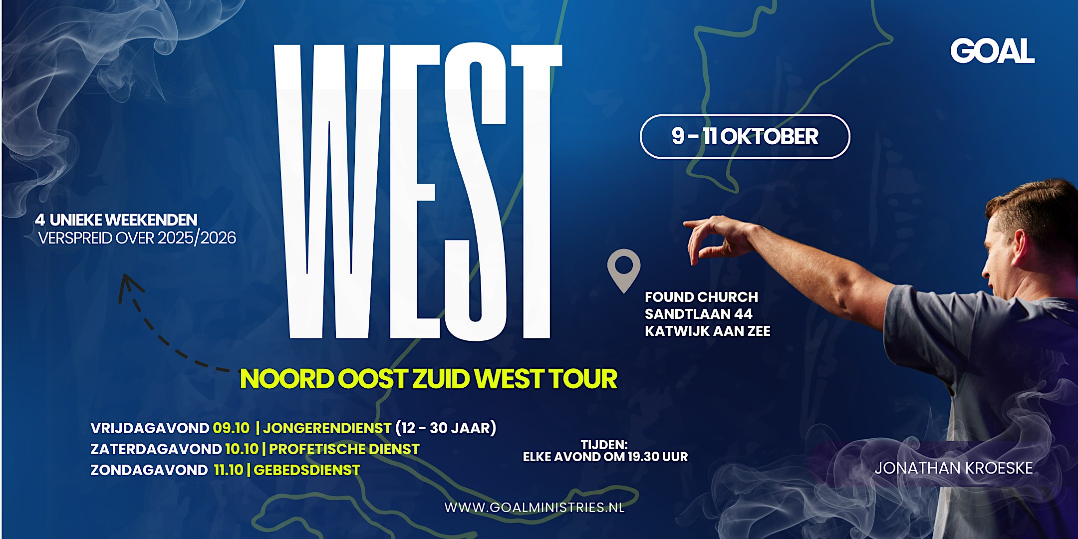 Noord Oost Zuid West tour - Westen