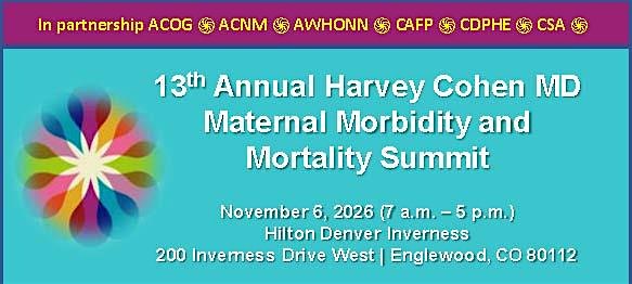 Harvey Cohen MD Maternal Morbidity & Mortality Summit EXHIBITOR 2026
