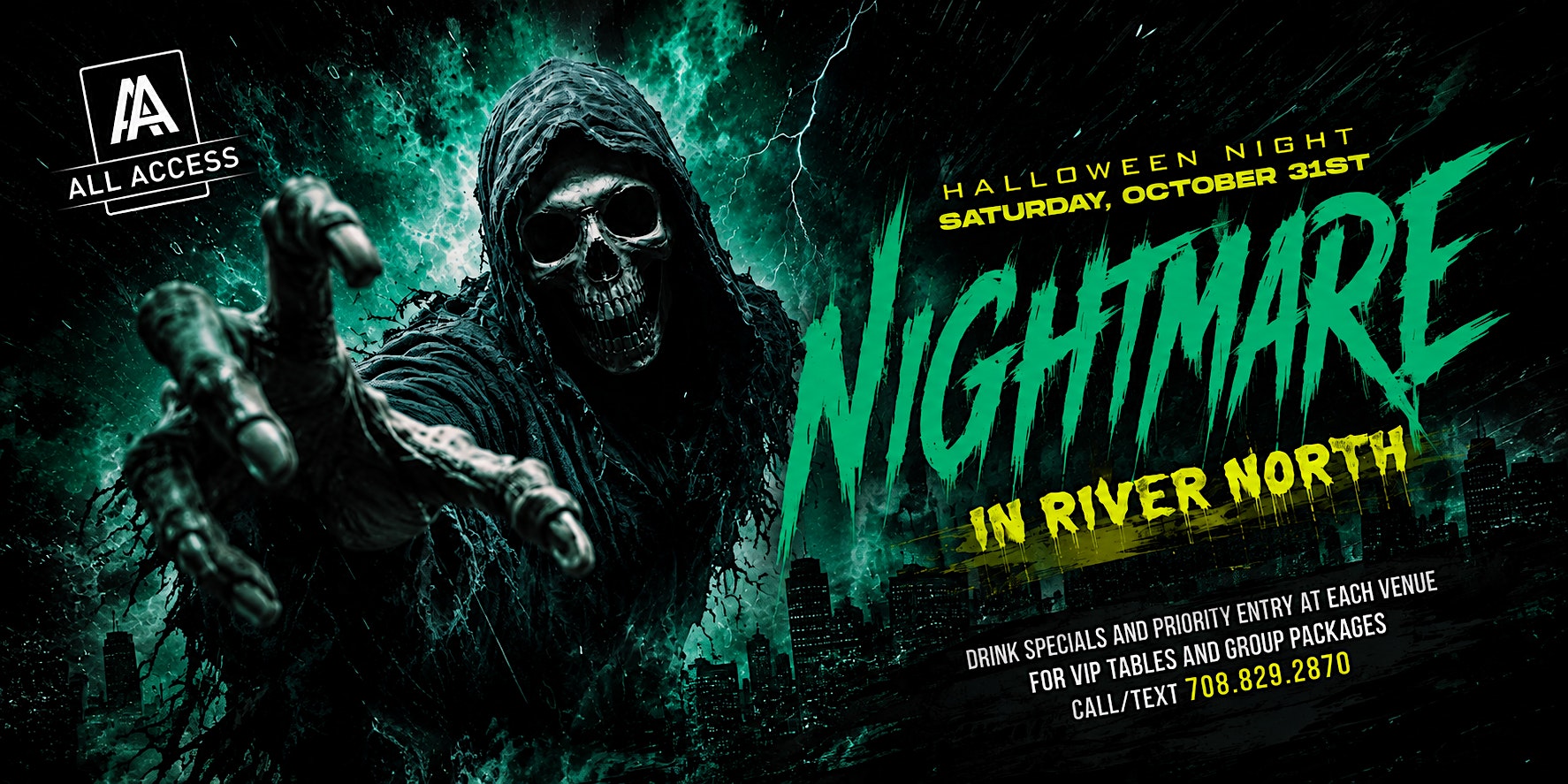 NIGHTMARE IN RIVER NORTH- Chicago's BIGGEST Halloween Bar Crawl
