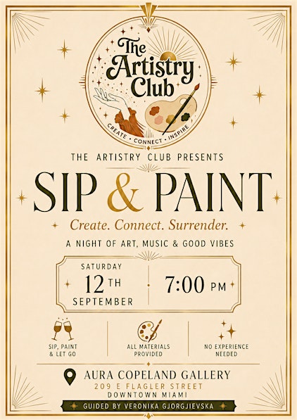 Sip & Paint: Create. Connect. Surrender.