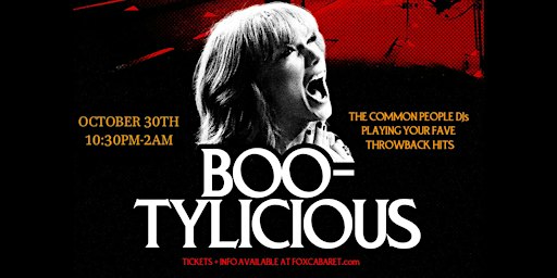 Halloween Friday at The Fox! BOO-tylicious: All Throwback Hits
